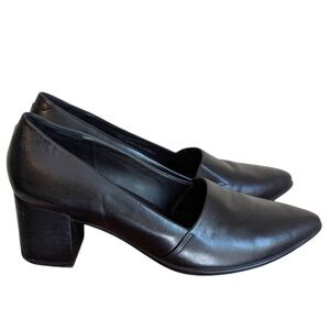 ECCO women's leather black heels/pump shoes size 39
